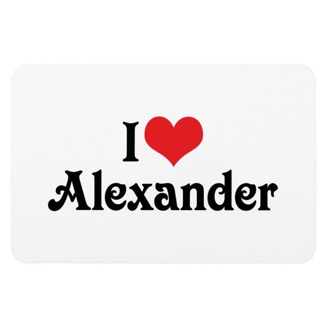 I Liebe Alexander Magnet (Horizontal)