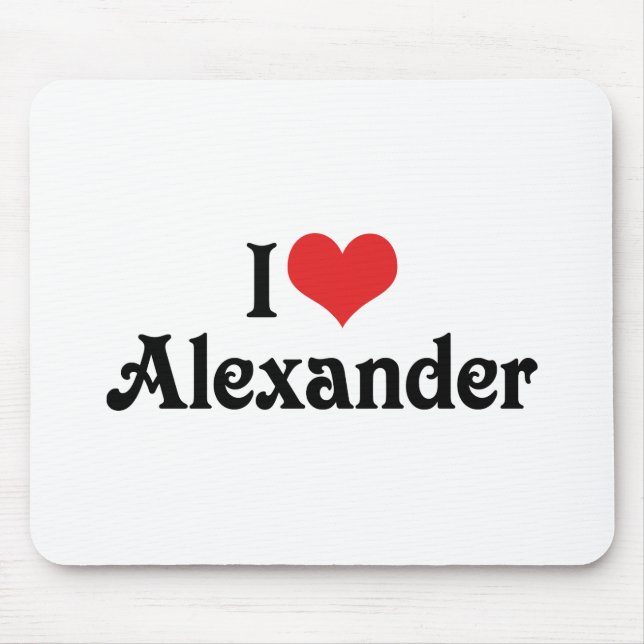 I Liebe Alexander Mousepad (Vorne)