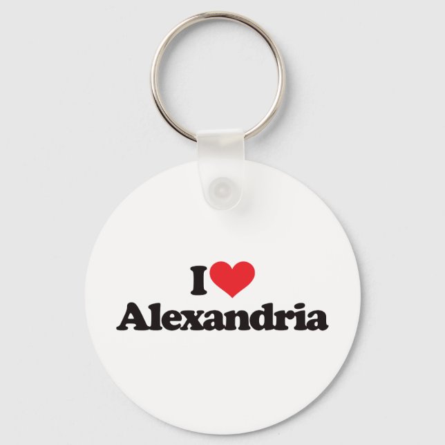 I Liebe Alexandria Schlüsselanhänger (Vorderseite)