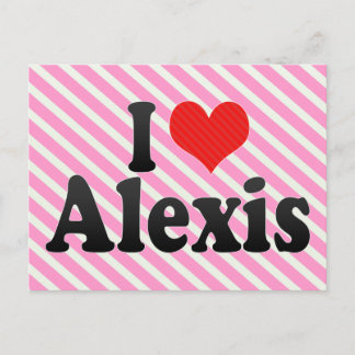 I Liebe Alexis Postkarte