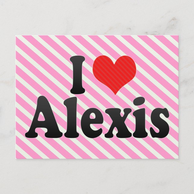 I Liebe Alexis Postkarte (Vorderseite)