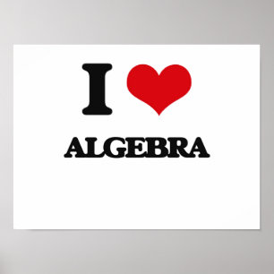 I Liebe Algebra Poster