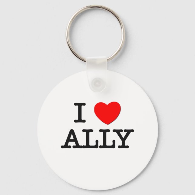 I Liebe Ally Schlüsselanhänger (Vorderseite)