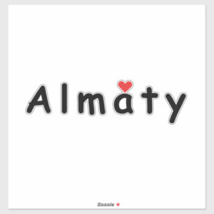 I Liebe Almaty Aufkleber