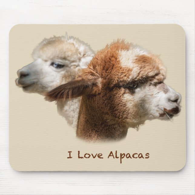 I Liebe Alpacas Mousepad (Vorne)