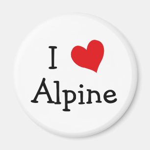 I Liebe Alpen Magnet