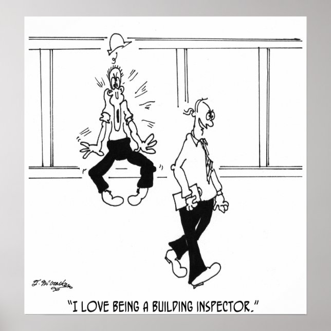 I Liebe als Gebäude Inspector Poster (Vorne)