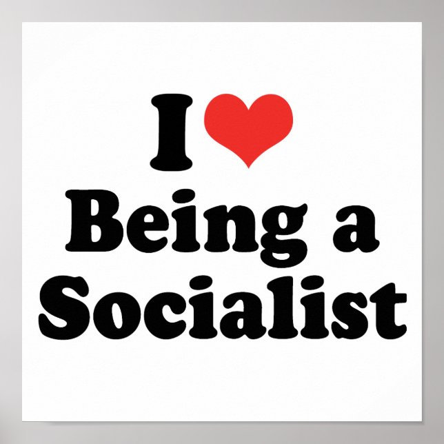 I LIEBE ALS SOZIALIST - .png Poster (Vorne)