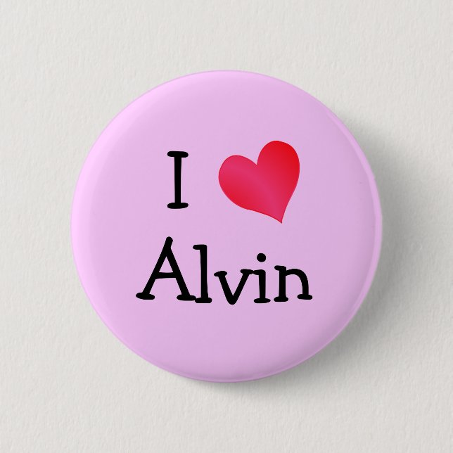 I Liebe Alvin Button (Vorderseite)