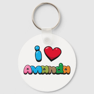 I Liebe Amanda Schlüsselanhänger