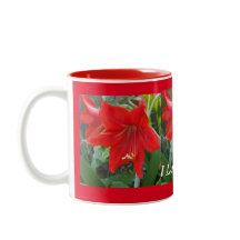 I Liebe Amaryllis Blume Cup