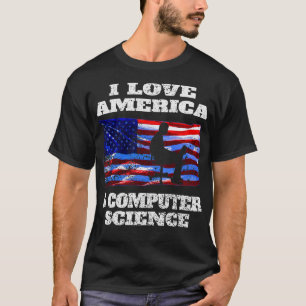 I Liebe America and Computer Science Classic TShir T-Shirt