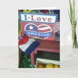 I Liebe America Card Karte