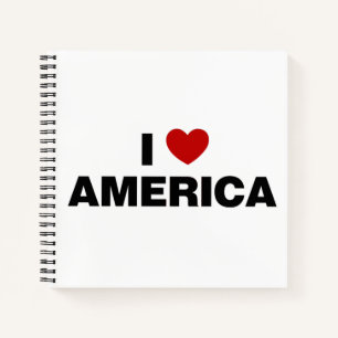 I Liebe America Notebook Notizbuch