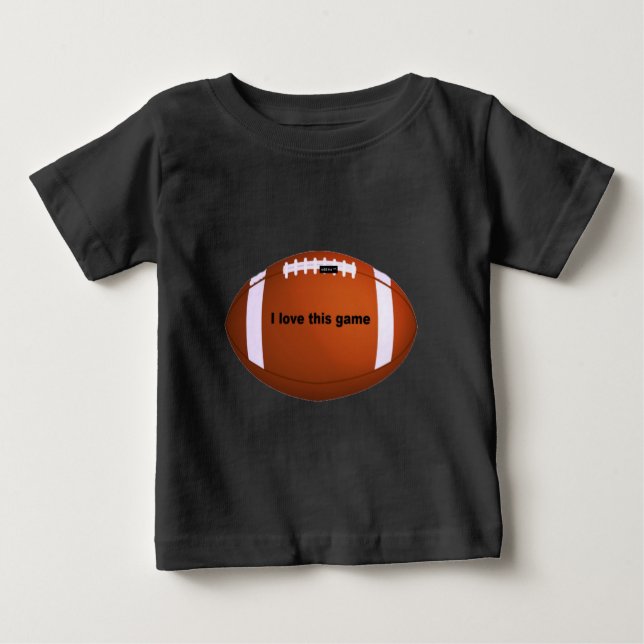 I Liebe American Footballs.pnng Baby T-shirt (Vorderseite)