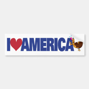I Liebe Amerika Autoaufkleber