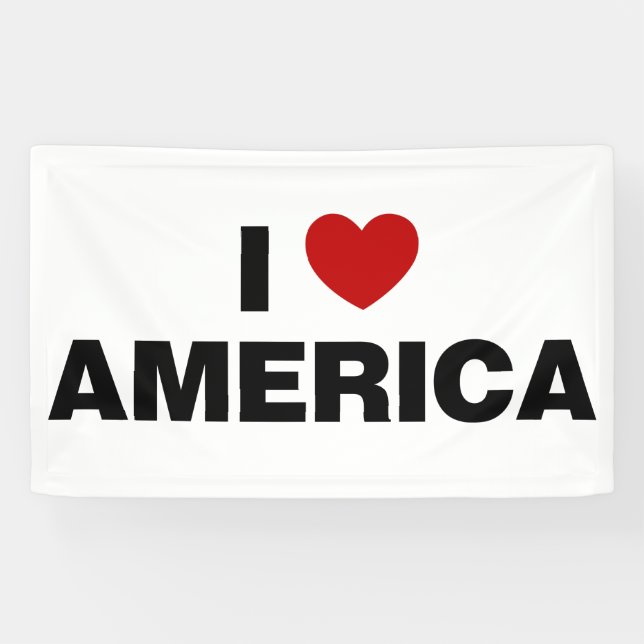 I Liebe Amerika Banner (Horizontal)