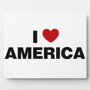 I Liebe Amerika Fotoplatte