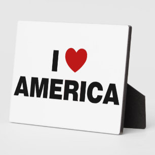 I Liebe Amerika Fotoplatte