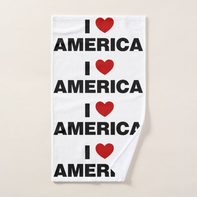 I Liebe Amerika Handtuch (Handtuch)