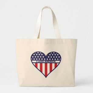 I Liebe Amerika Jumbo Stoffbeutel