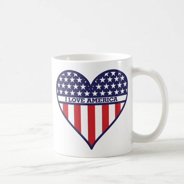I Liebe Amerika Kaffeetasse (Rechts)