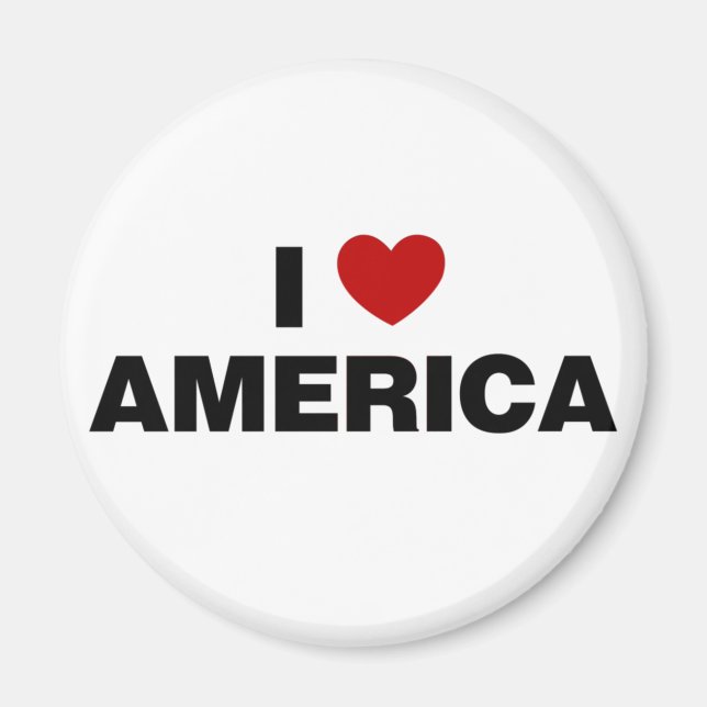 I Liebe Amerika Magnet (Vorne)