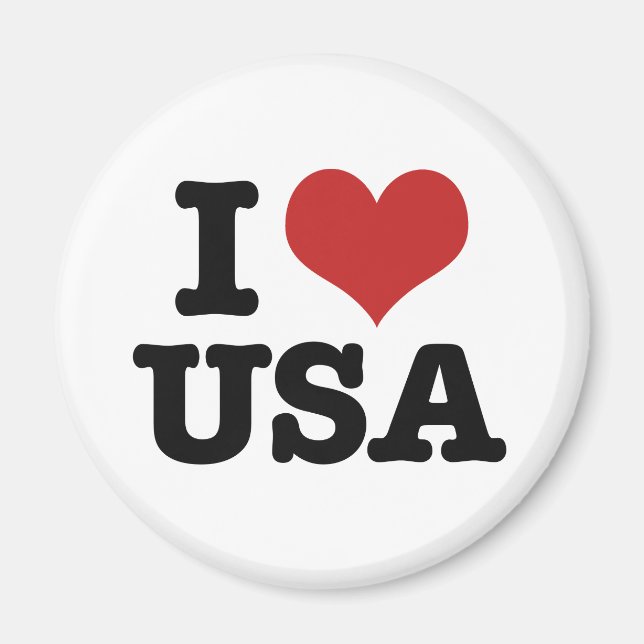 I Liebe Amerika Magnet (Vorne)