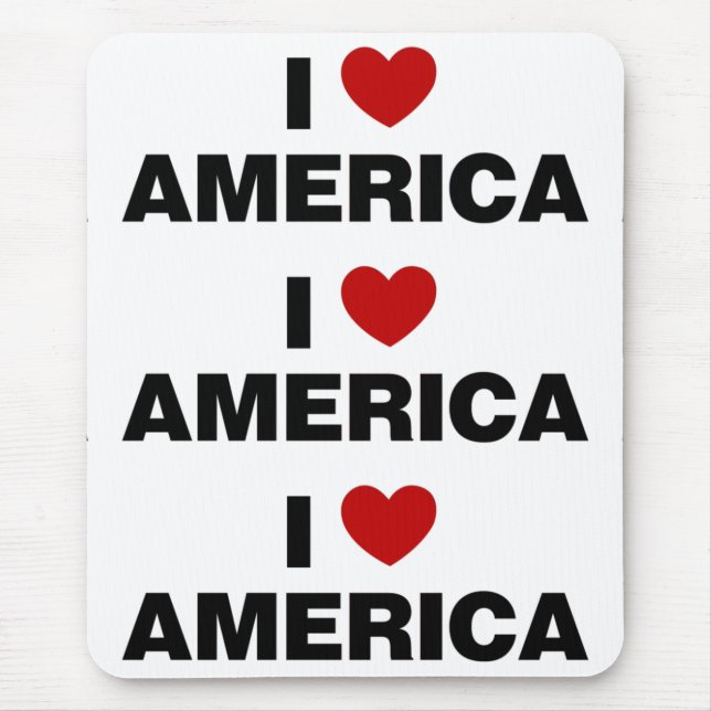 I Liebe Amerika Mousepad (Vorne)