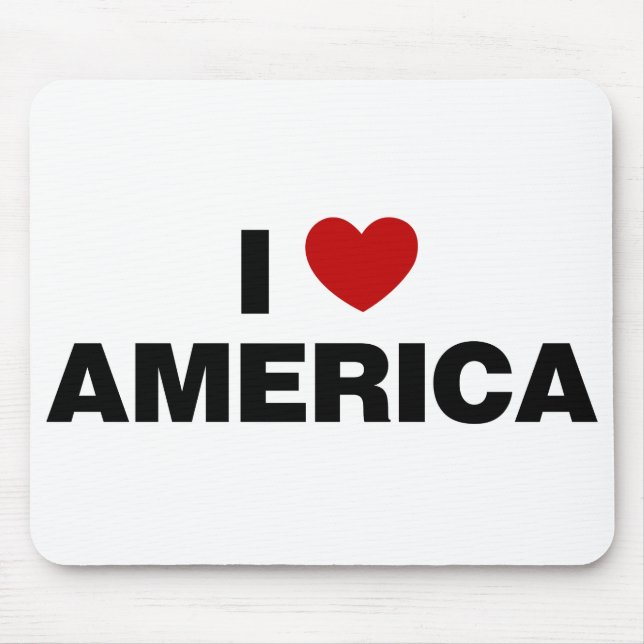 I Liebe Amerika Mousepad (Vorne)