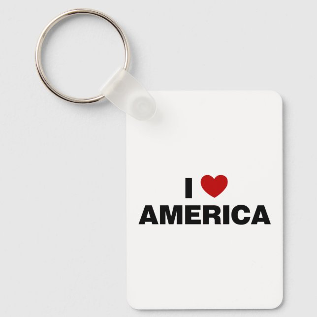 I Liebe Amerika Schlüsselanhänger (Vorderseite)