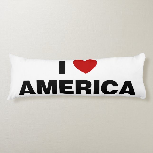 I Liebe Amerika Seitenschläferkissen (Vorderseite)