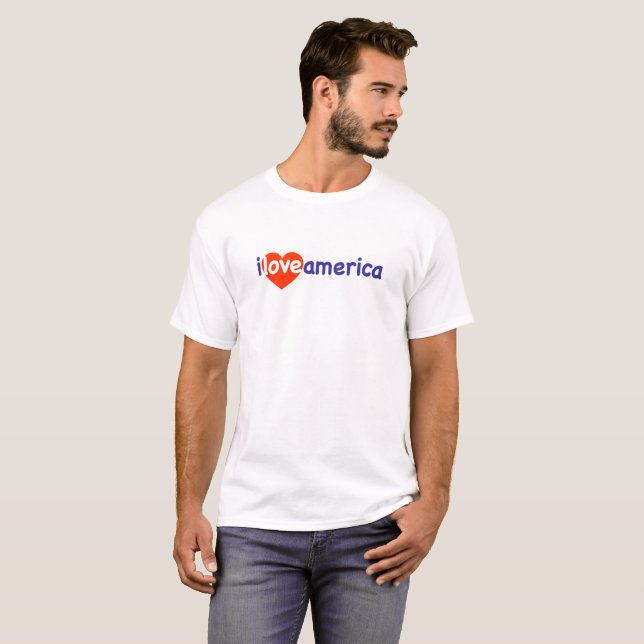 I Liebe Amerika T-Shirt (Vorne ganz)