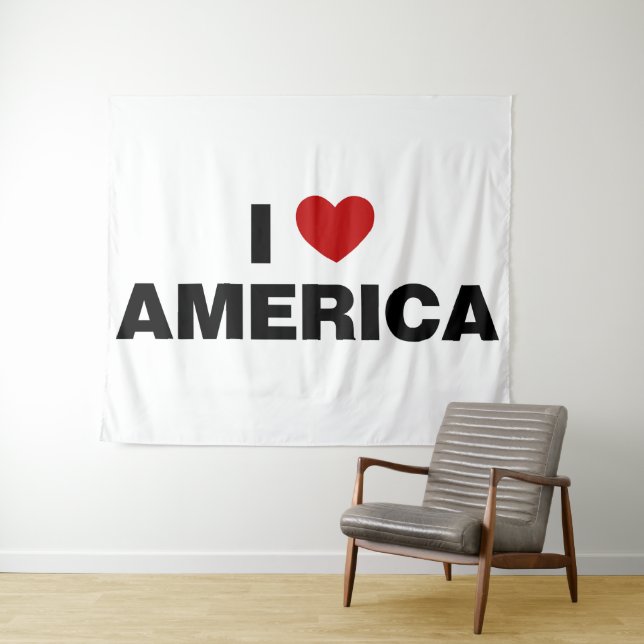 I Liebe Amerika Wandteppich (Beispiel (Horizontal))