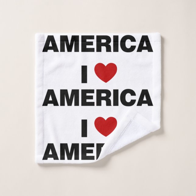 I Liebe Amerika Waschlappen (Waschlappen)