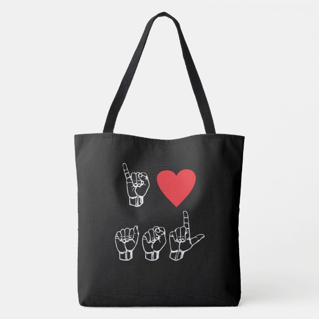 I Liebe-amerikanisches Tasche (Rückseite)