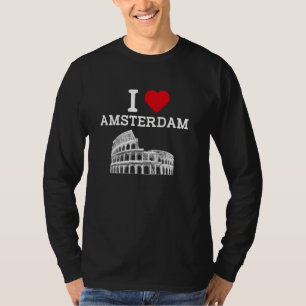 I Liebe Amsterdam Funny Colosseum Gag Joke Prank C T-Shirt