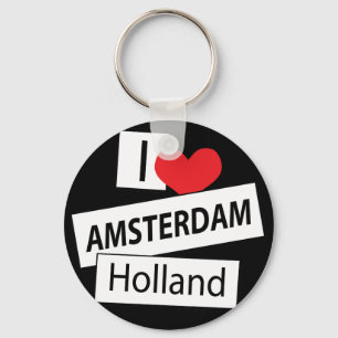 I Liebe Amsterdam Holland Schlüsselanhänger