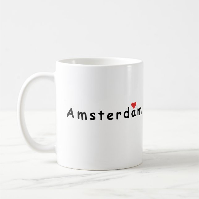 I Liebe Amsterdam Kaffeetasse (Links)