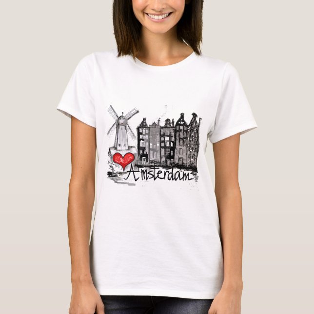 I Liebe Amsterdam T-Shirt (Vorderseite)