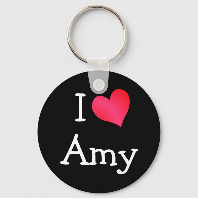 I Liebe Amy Schlüsselanhänger (Vorderseite)