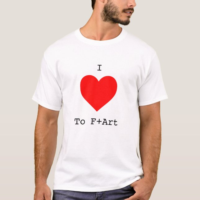 I LIEBE an F+Art Men's T - Shirt durch das F+Art C (Vorderseite)