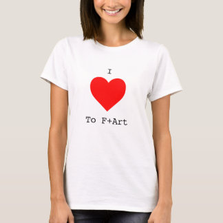 I LIEBE an F+Art Women's T - Shirt durch das F+Art