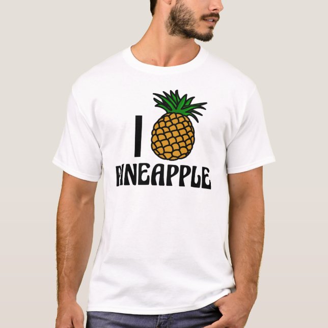 I Liebe-Ananas T-Shirt (Vorderseite)