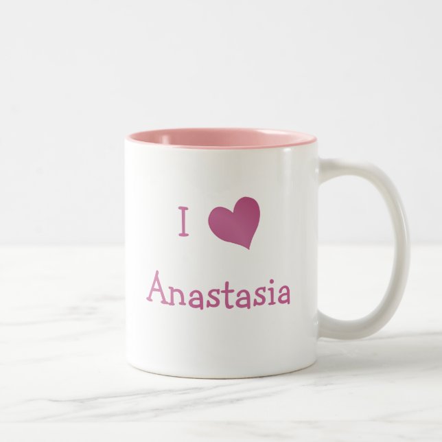 I Liebe Anastasia Zweifarbige Tasse (Rechts)