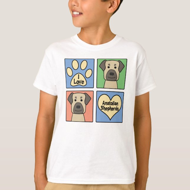 I Liebe-anatolische Schäfer T-Shirt (Vorderseite)