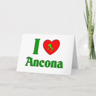 I Liebe Ancona Italien Feiertagskarte