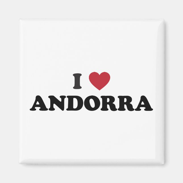 I Liebe Andorra Magnet (Vorne)