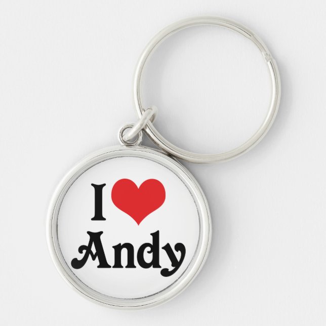 I Liebe Andy Schlüsselanhänger (Vorne)