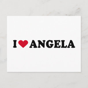 I LIEBE ANGELA POSTKARTE